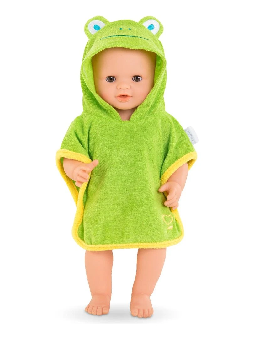 Cape de bain grenouille pour poupon 36cm   N/A