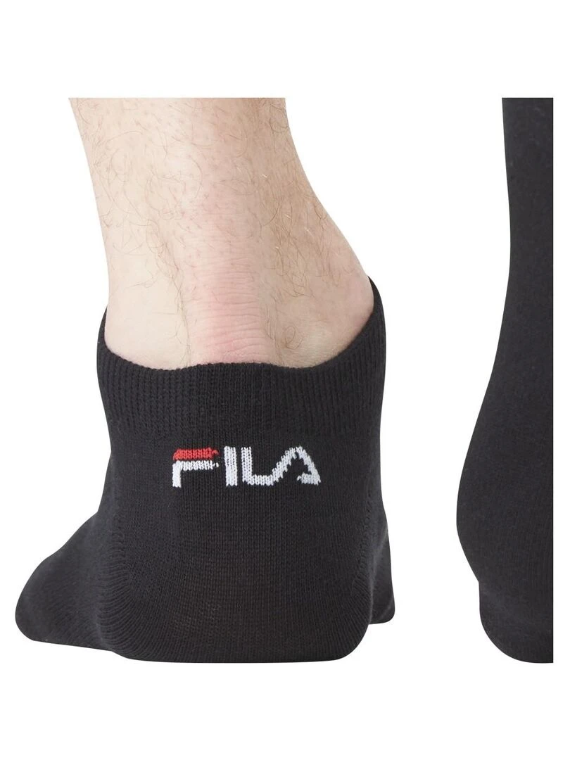 Lot de 6 Paires de Chaussettes socquettes homme Fila   Noir