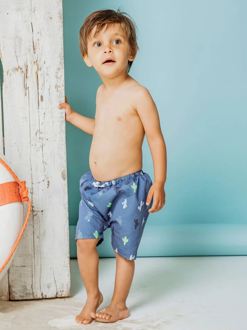 Short de bain double protection   Archimède   Bleu