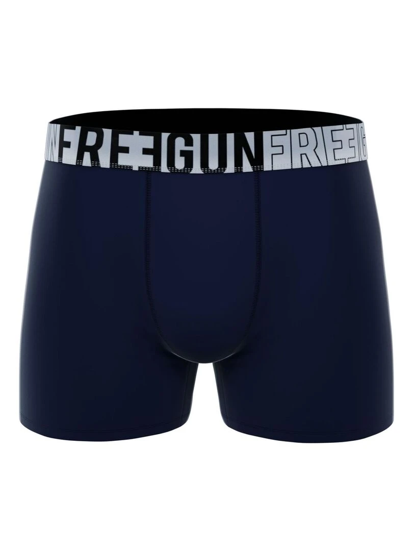 Lot de 3 boxers homme en coton Signature Andrew Freegun   Noir