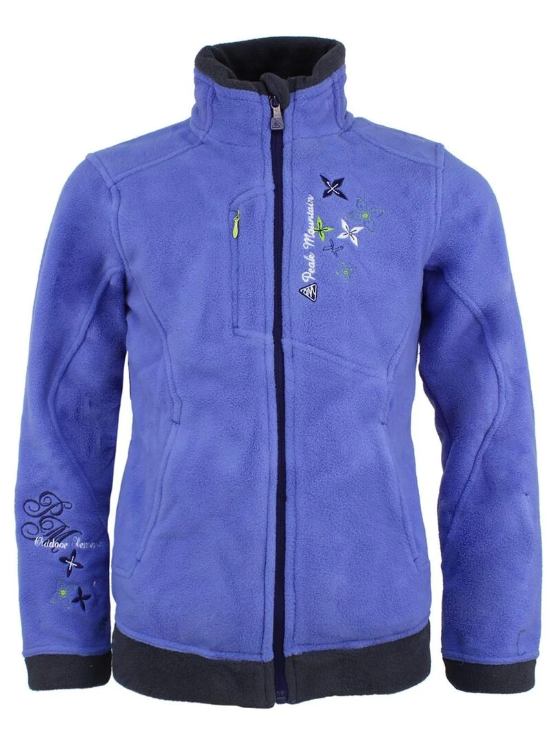 Blouson polaire fille GARIL PEAK MOUNTAIN Bleu