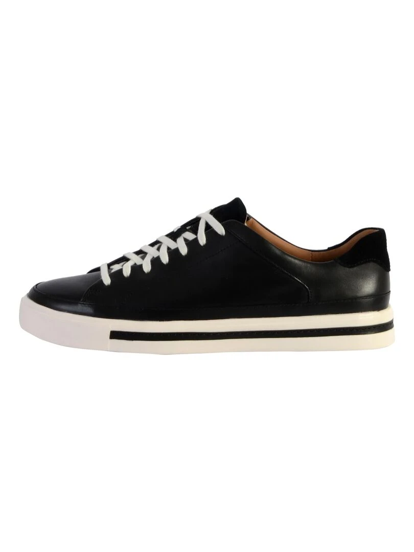 Basket Cuir Clarks Un Maui Tie Noir