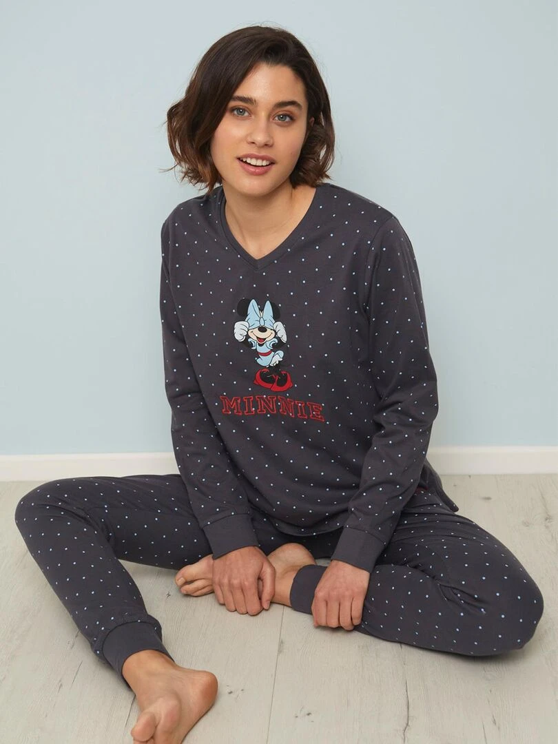 Pyjama haut et pantalon Minnie Shy Disney   Gris