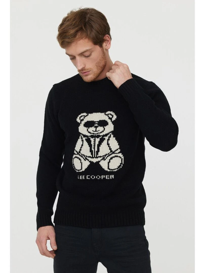 Lee Cooper Pull manches longues polyester regular CNOURS Noir