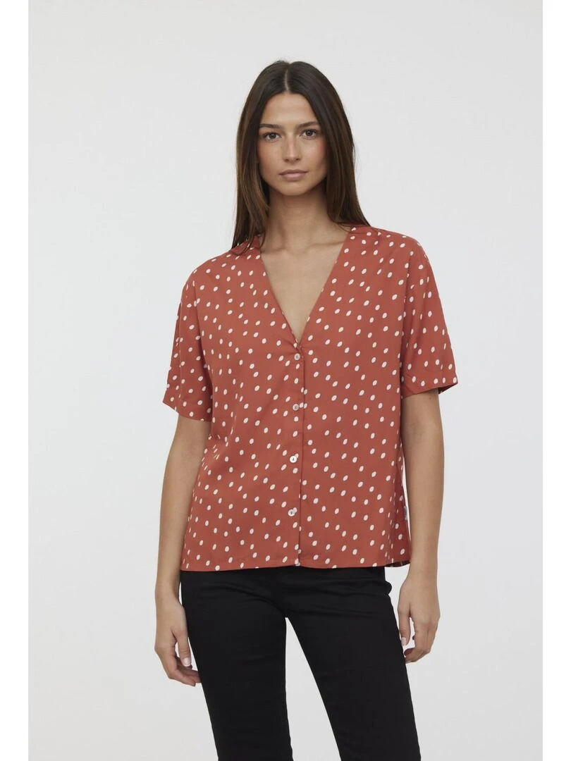 Lee Cooper Chemise manches courtes viscose regular DIREILLE Orange