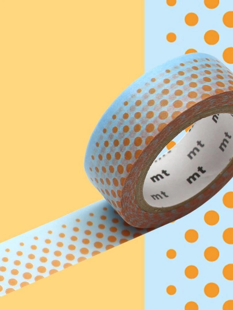 Masking tape nuée de pois Orange 1 5 cm x 7 m N/A