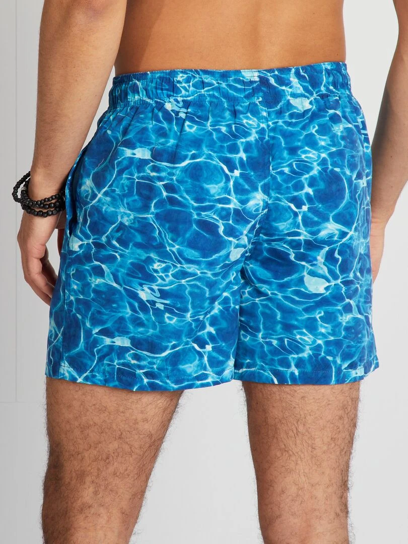 Short de bain imprimé   Bleu