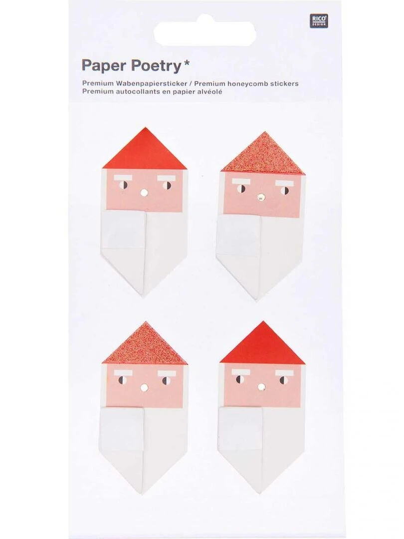 set de 6 stickers pere noel   N/A