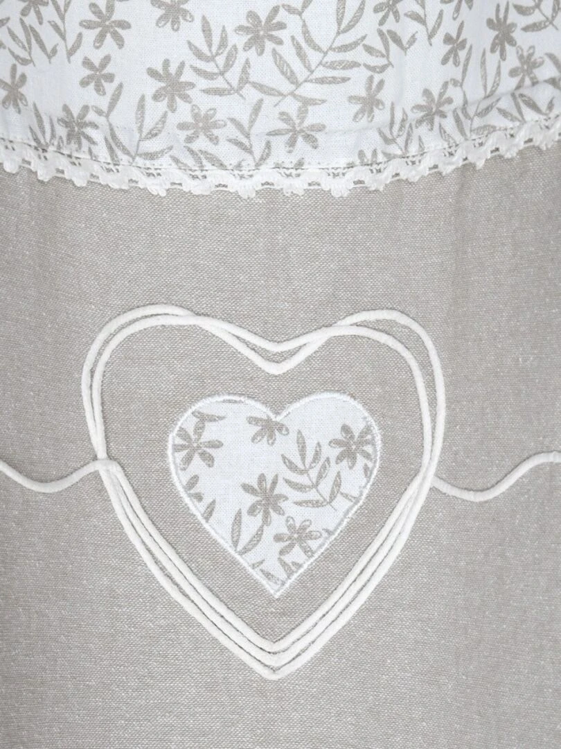 Rideau à œillets 140x260 cm Sophie naturel coton   Blanc