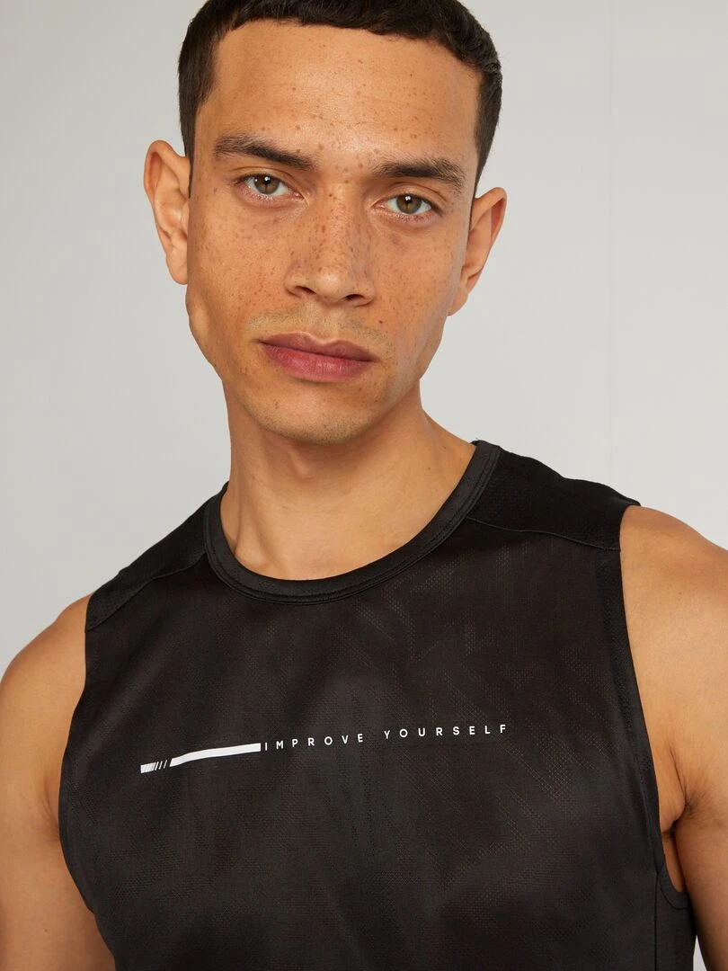 Débardeur de sport   Noir