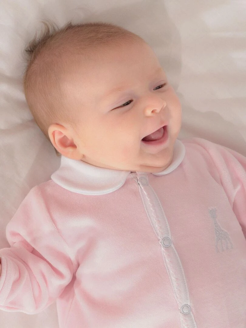 Dors bien en Y Grenouillière bébé Rose