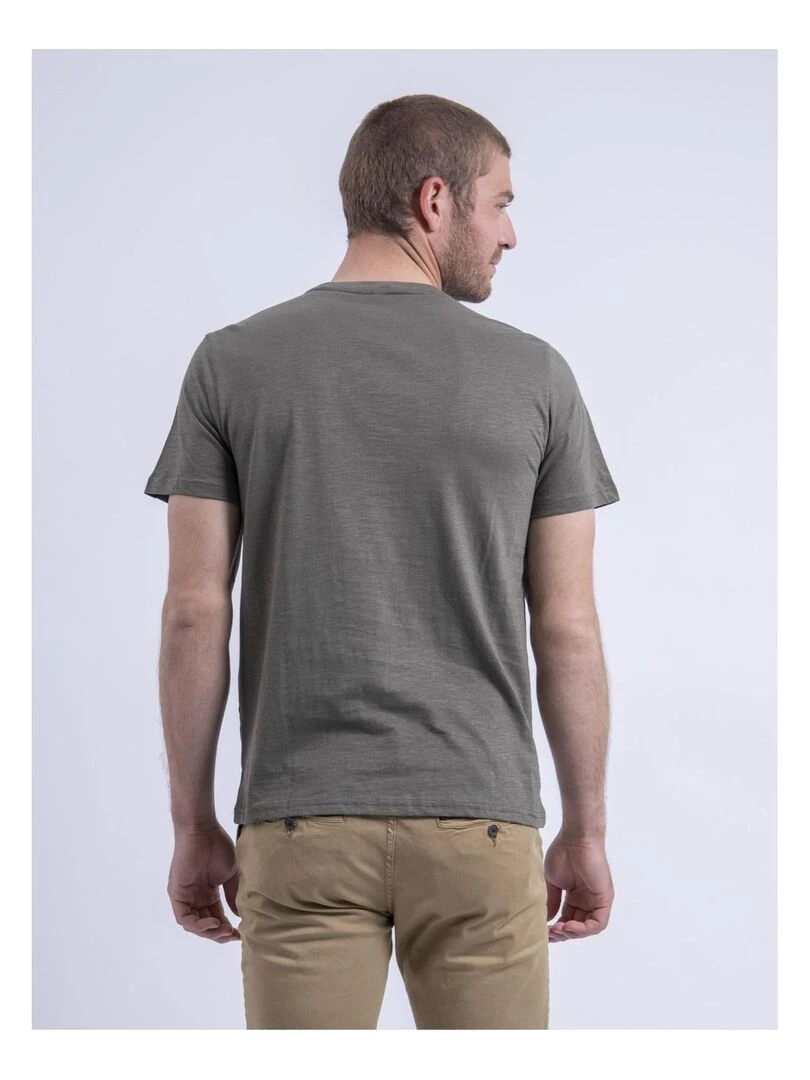 T shirt col rond NINJATOL Kaki