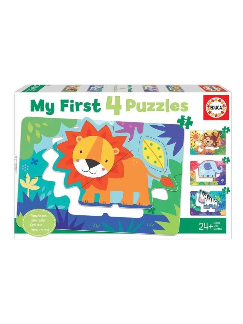 Mes Premiers Puzzles Progressifs de 5 à 8 pièces : Animaux De La Jungle N/A