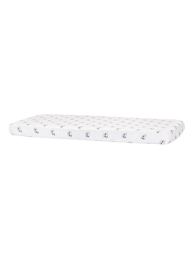 Lot de 2 draps housse 70x140cm en coton Bio blanc SAUTHON Blanc