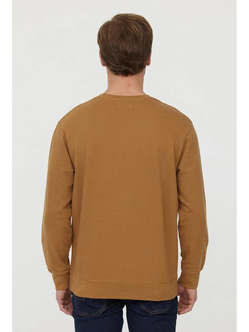 Lee Cooper Sweatshirt manches longues coton regular ECHER Camel
