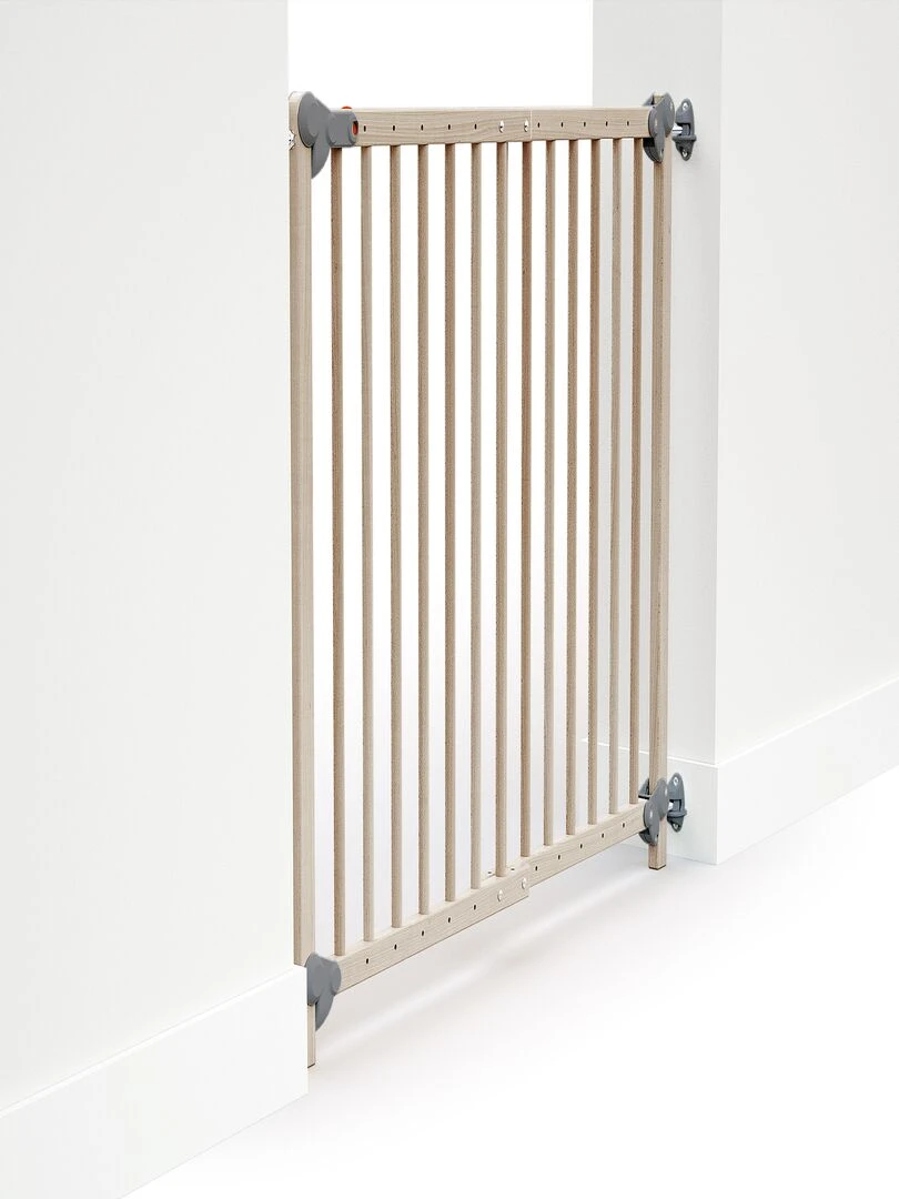 WEBABY   Barrière de sécurité extensible   Marron clair