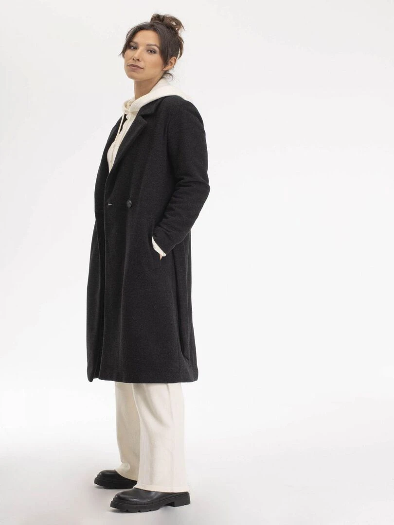 Manteau  CLEO   Gérard Pasquier   gris anthracite