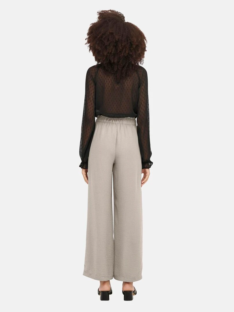 Pantalon large fluide 'JDY' Gris clair
