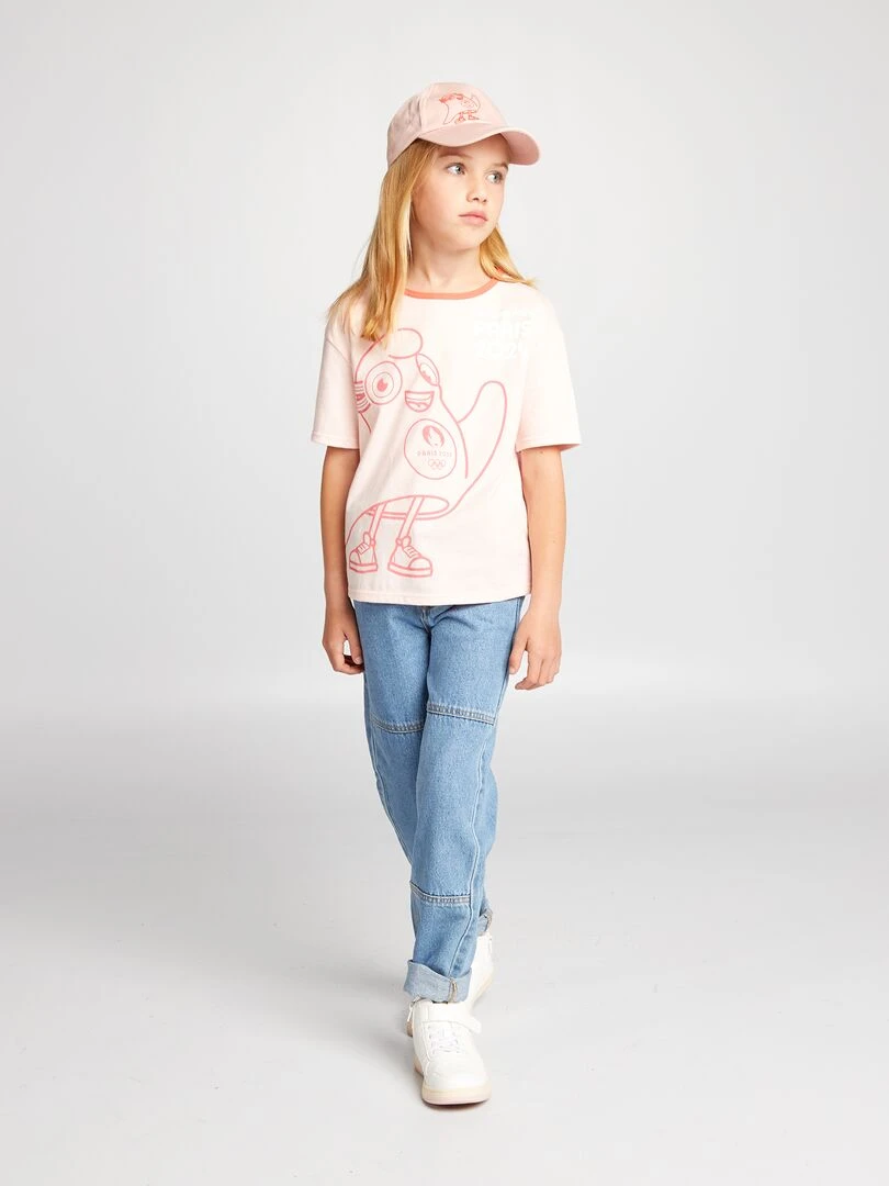 T shirt en jersey Paris 2024 Rose