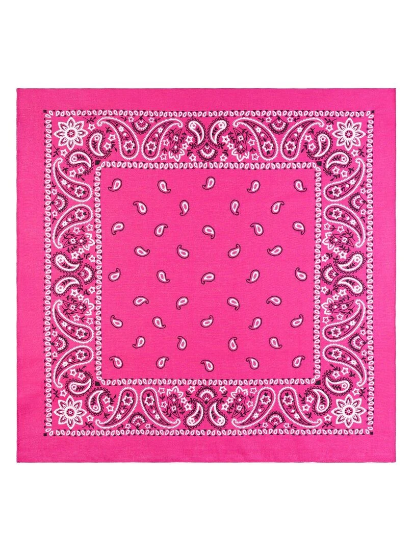 Bandana Coton U.S Premium   Rose fushia
