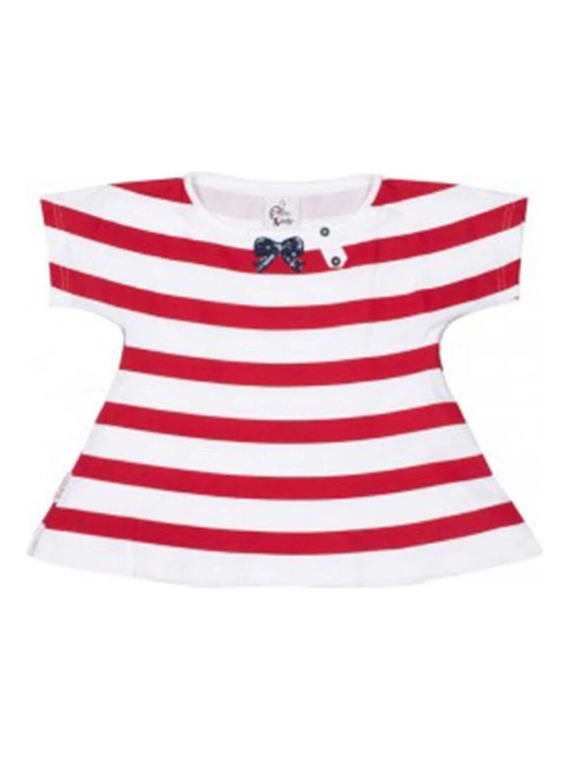 T shirt manches courtes fille FAGOLE MISS GIRLY Rouge