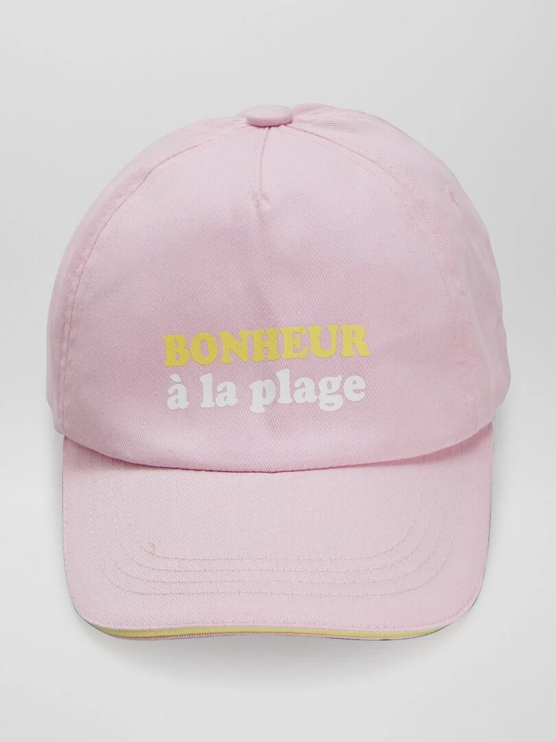 Lot 1 bob + 1 casquette imprimés   Rose