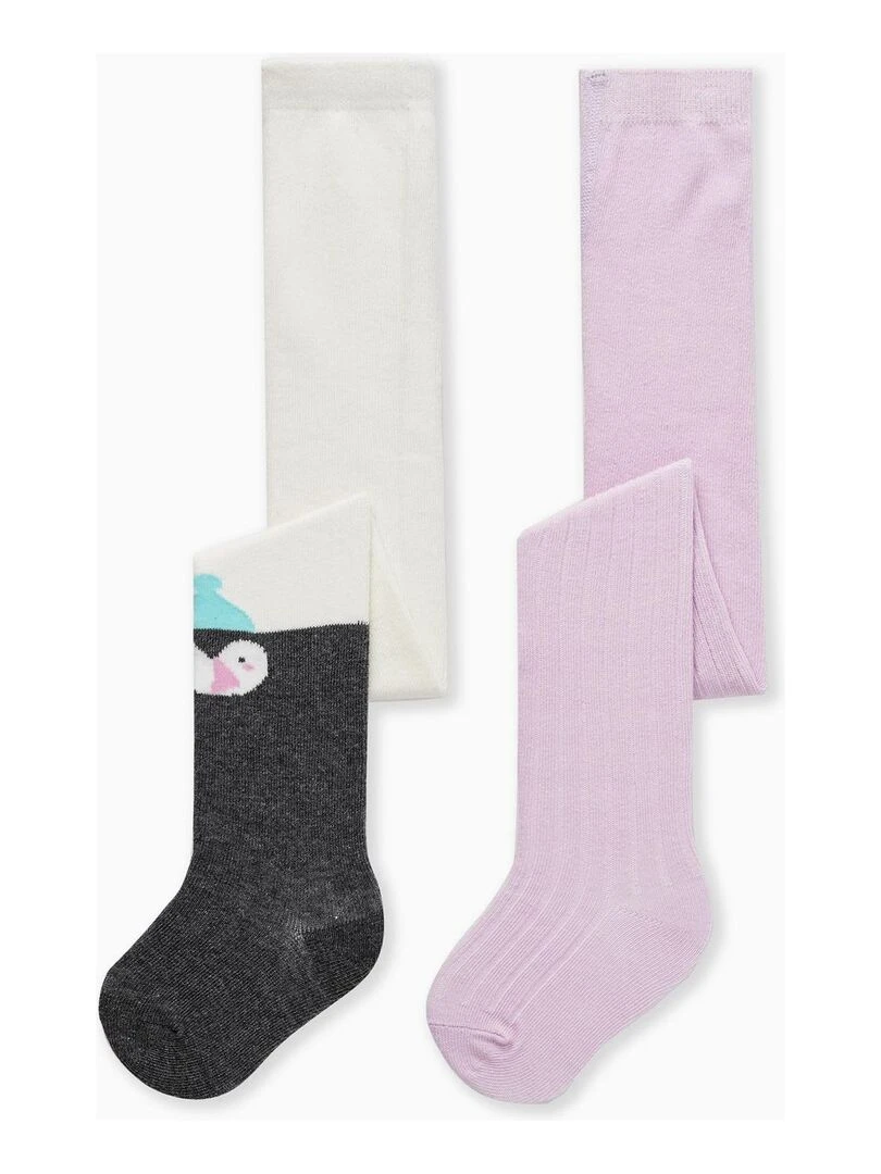 Pack 2 Collants en Maille Pour Bébé Fille NORTHERN CALLING Multicolore