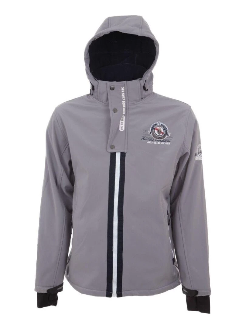 Blouson softshell garçon ECETOM   VENT DU CAP   Gris