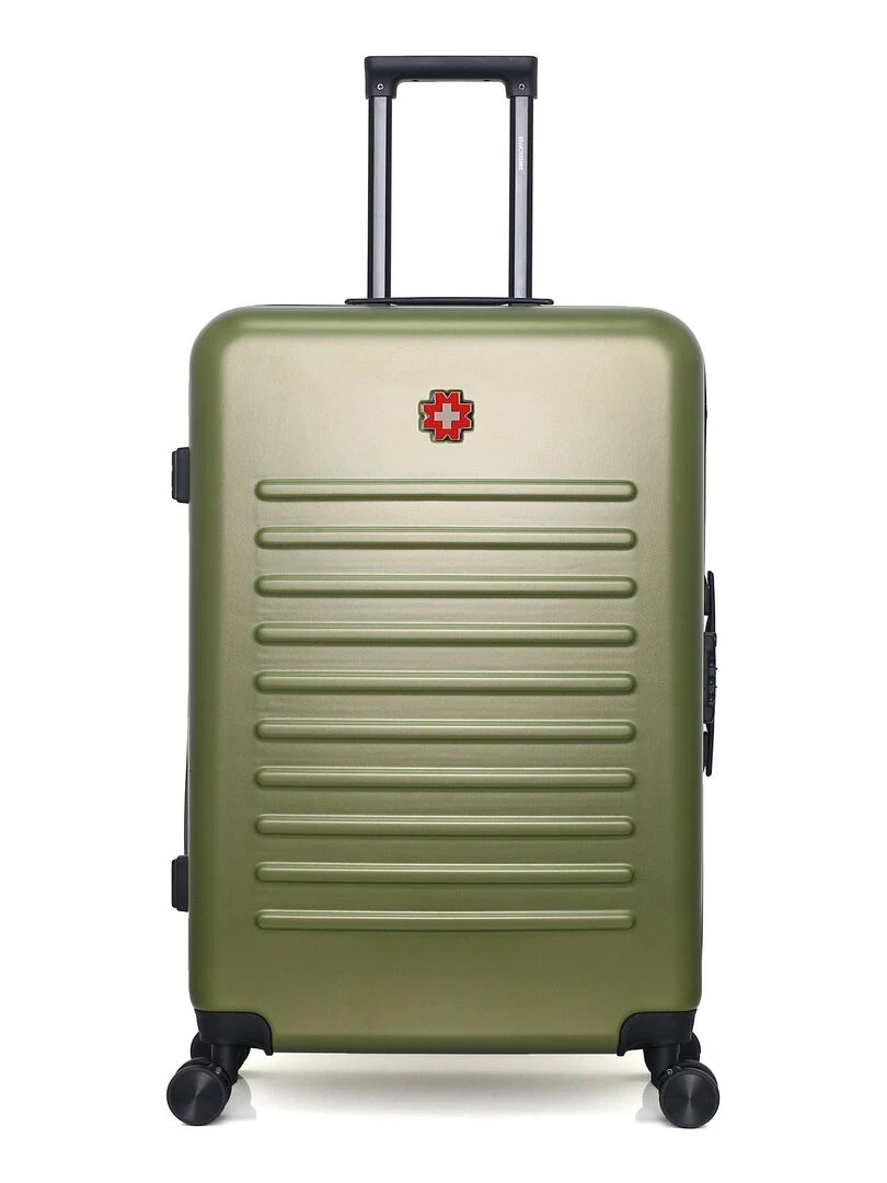 Set de 4 Valises Rigides Grand Format  Taille Moyenne  Valise Cabine et Vanity WIL M   Vert kaki