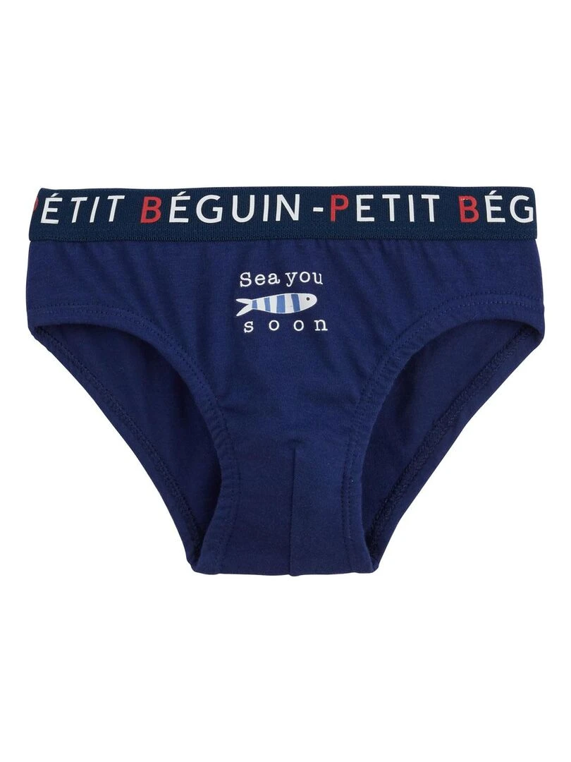 Lot de 3 slips garçon Sandronino Bleu
