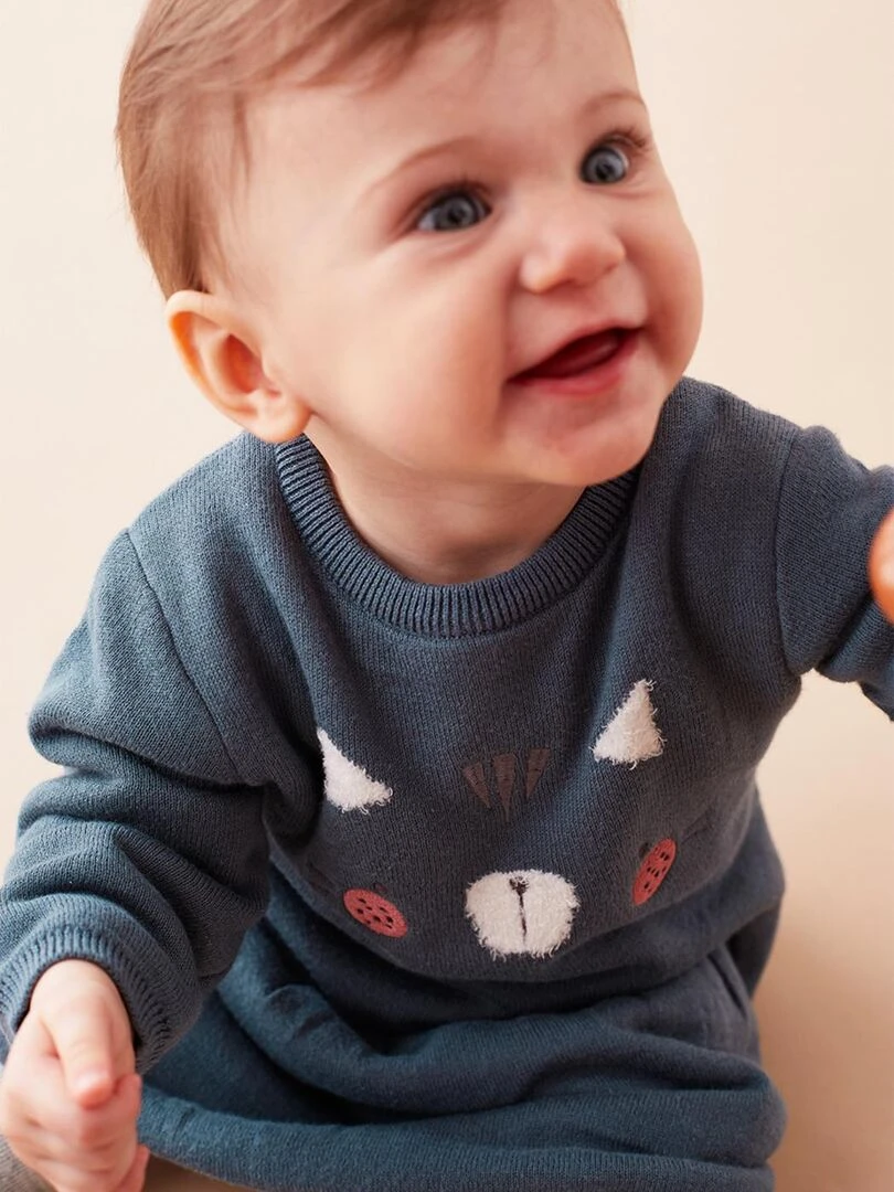 Robe en tricot foncé Noukie's Vert