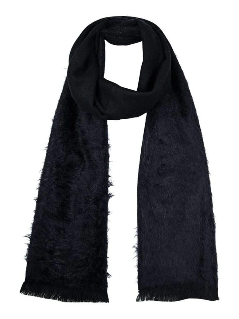 Echarpe Velouté Fabriqué en France Noir