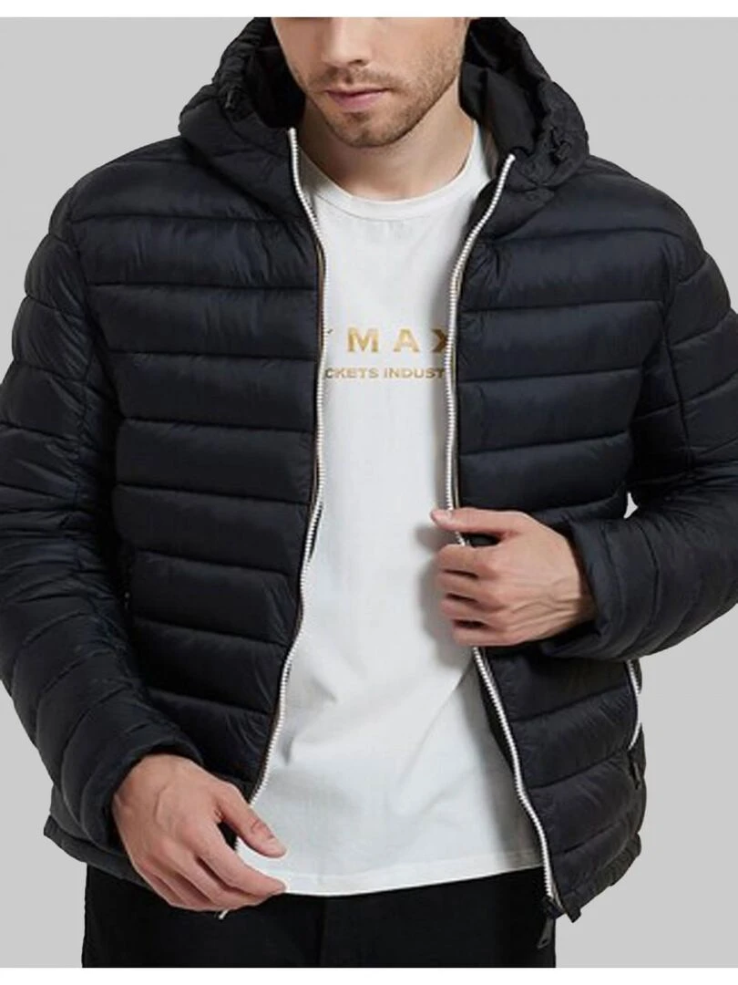 doudoune a capuche Kebello Noir Noir