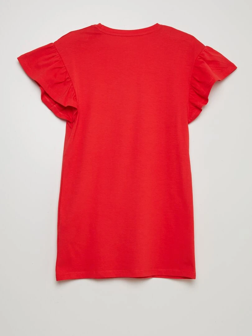 Robe t shirt 'tye and dye'   Rouge