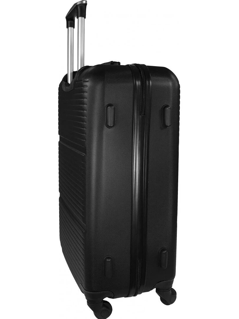 Lot 3 Valises Rigides dont 1 Valise Cabine ABS   Noir