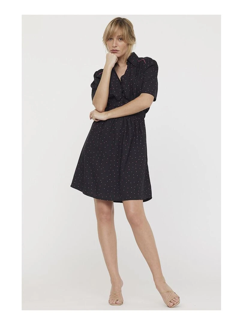 Lee Cooper Robe manches courtes viscose LIRA Noir
