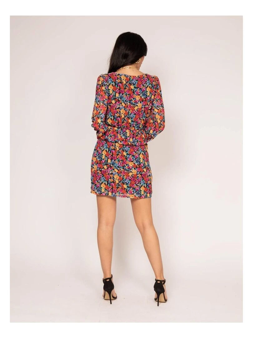 Robe courte motifs IMKIE Noir