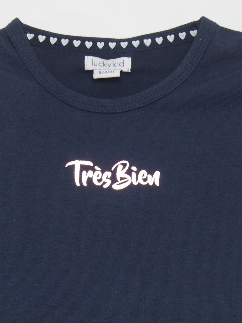 Robe 2 en 1 imprimée   Bleu