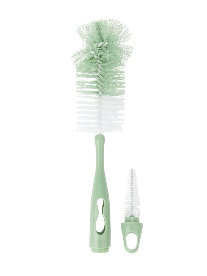 Goupillons pour biberon + tétine 'Badabulle' vert