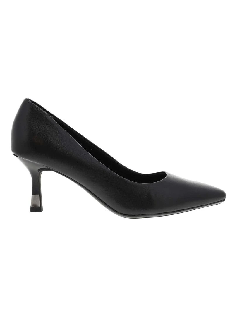 TAMARIS Escarpins cuir talon bobine Noir