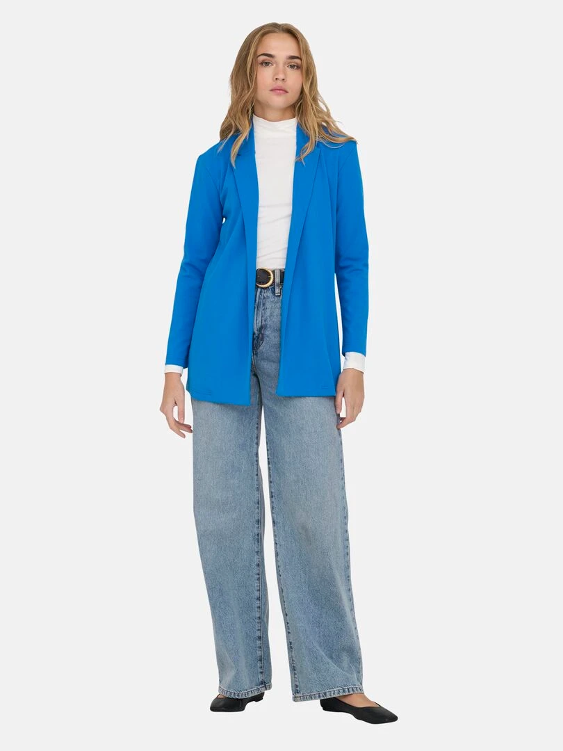 Veste blazer fluide BLEU