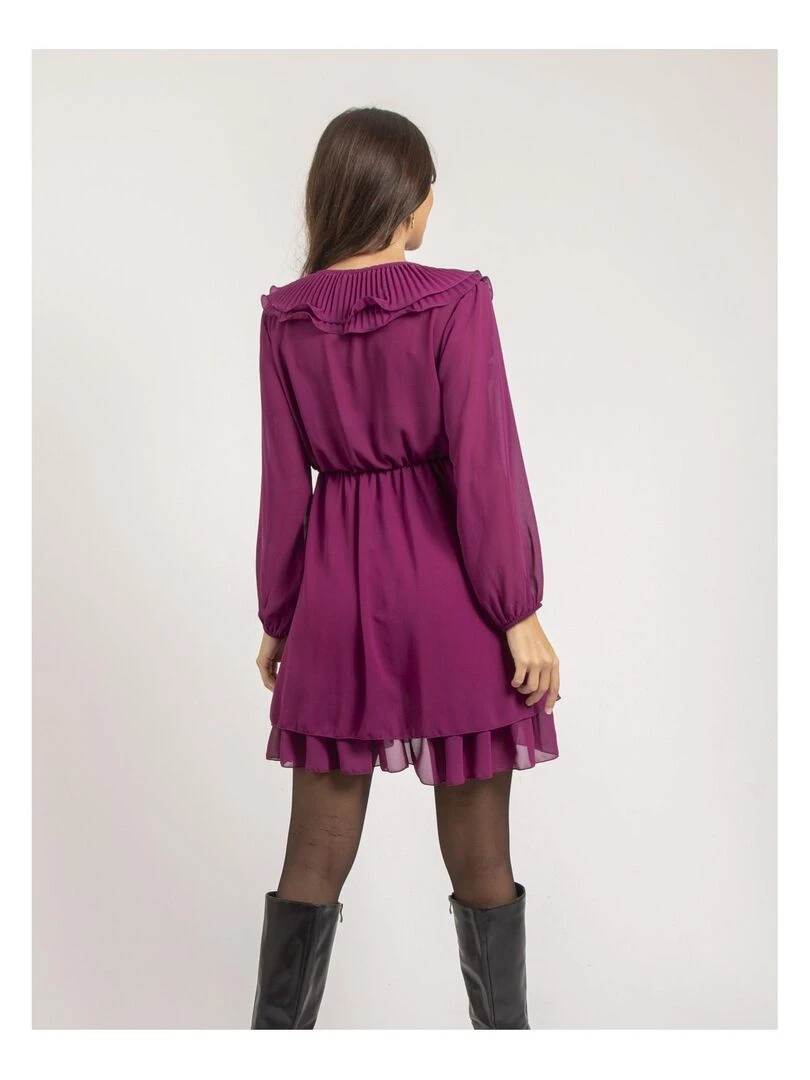 Robe courte ISNELLE   Violet