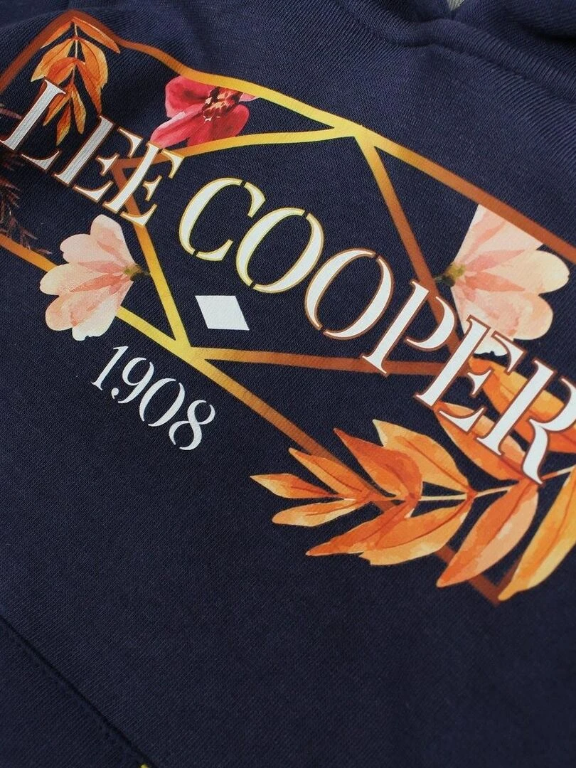 Lee Cooper   Robe Pull fille imprimé Lee Cooper   Bleu marine