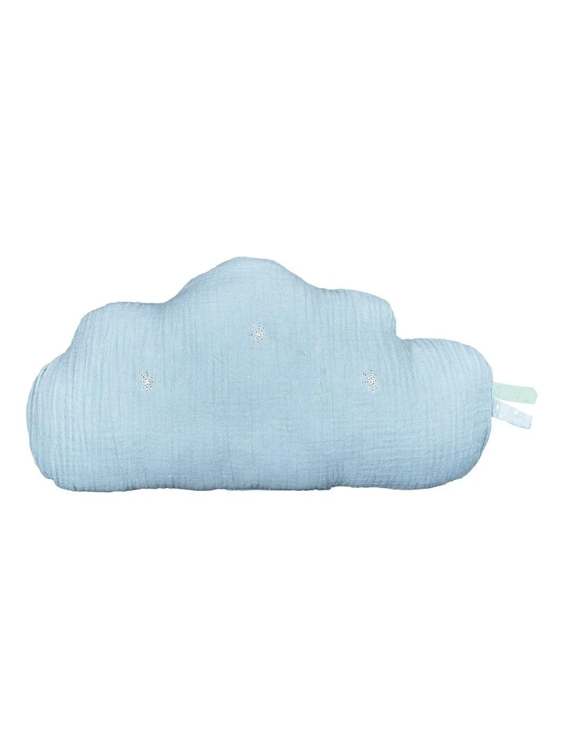 Coussin nuage en coton SAUTHON Bleu