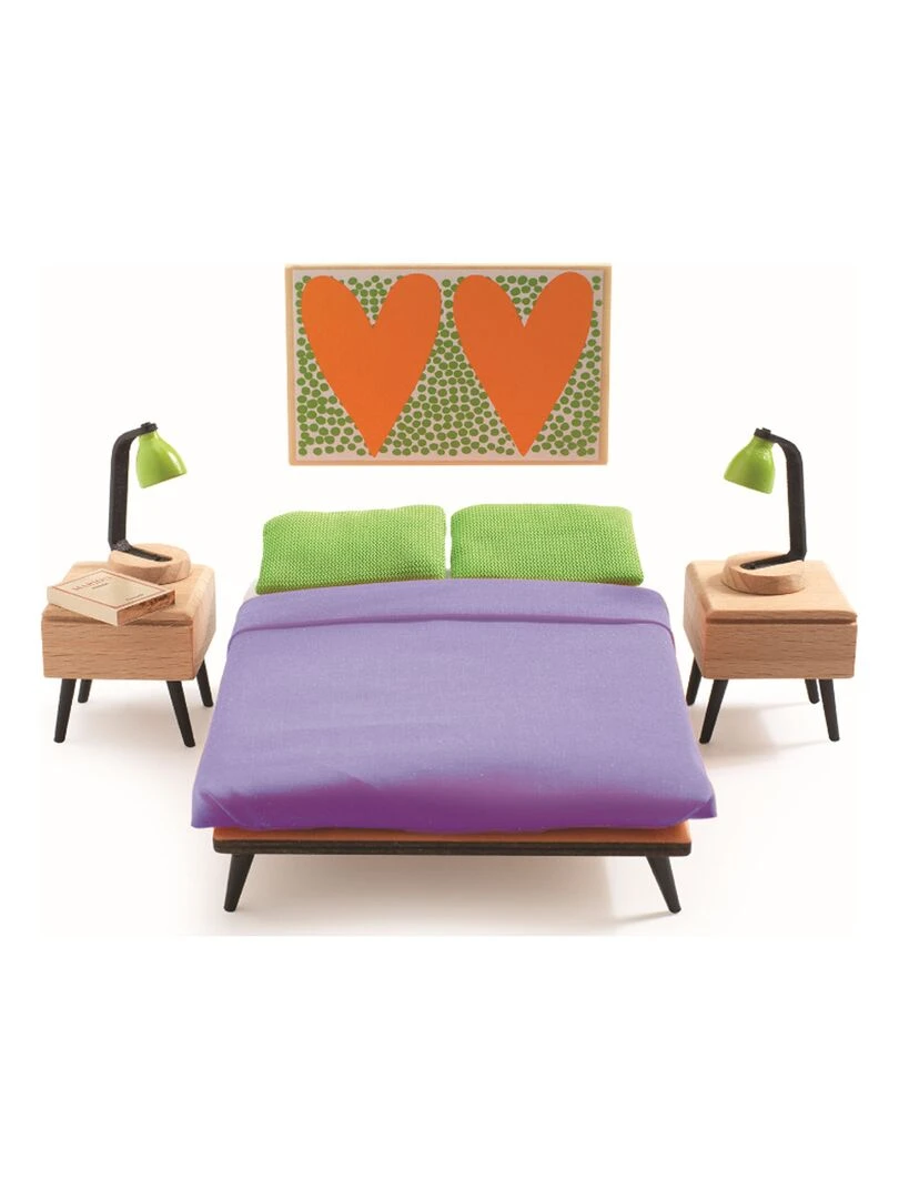 Accessoire maison de poupées : La chambre des parents N/A