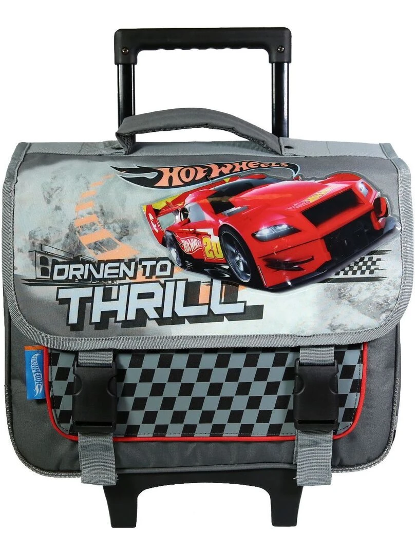 BAGTROTTER Cartable à roulettes 38 cm Hot Wheels voitures Gris Gris