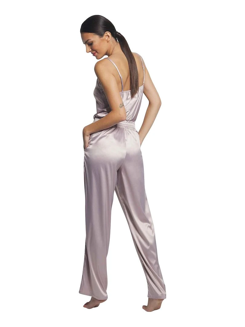 Pyjama pantalon caraco Sofisticada Beige