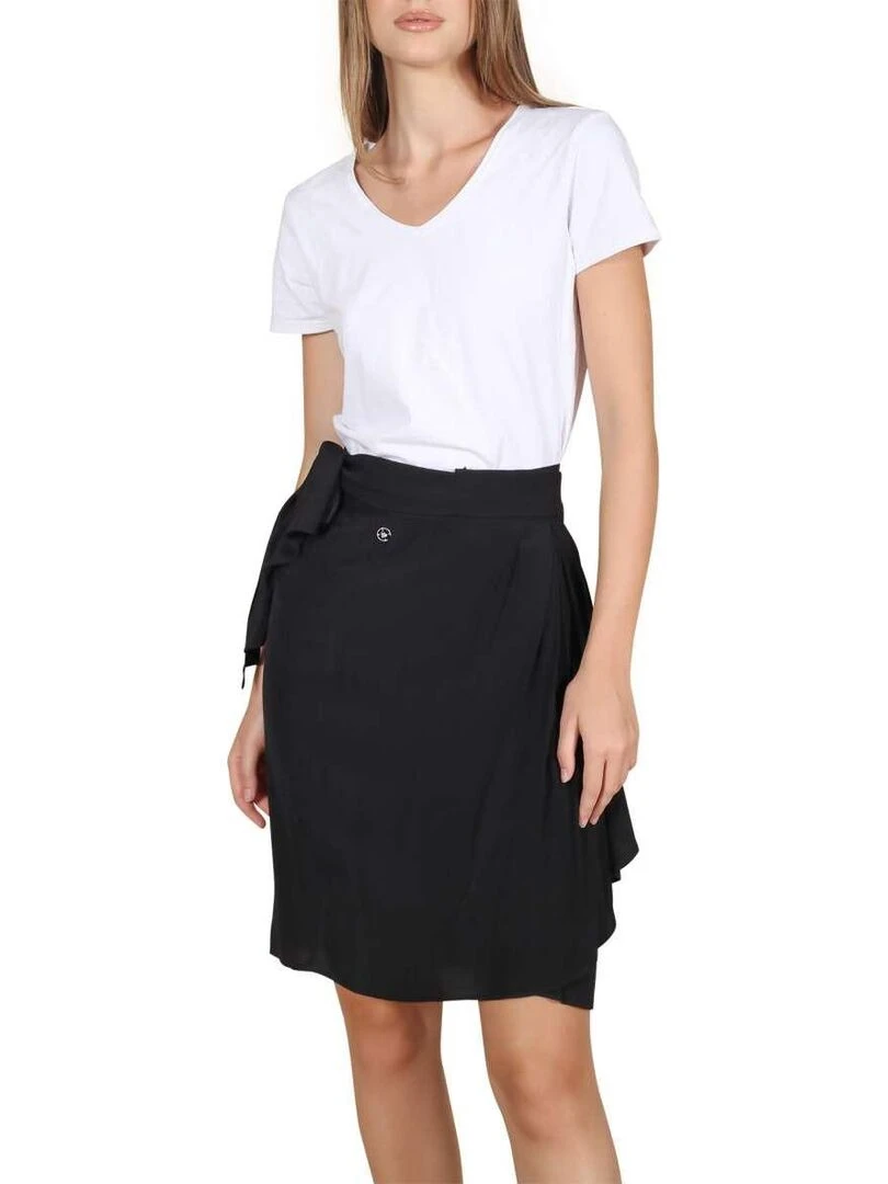 CHATTAWAK Jupe courte portefeuille Noir