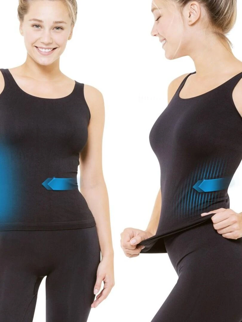 Lot de 2 tops minceur sport noir Cellutex Noir