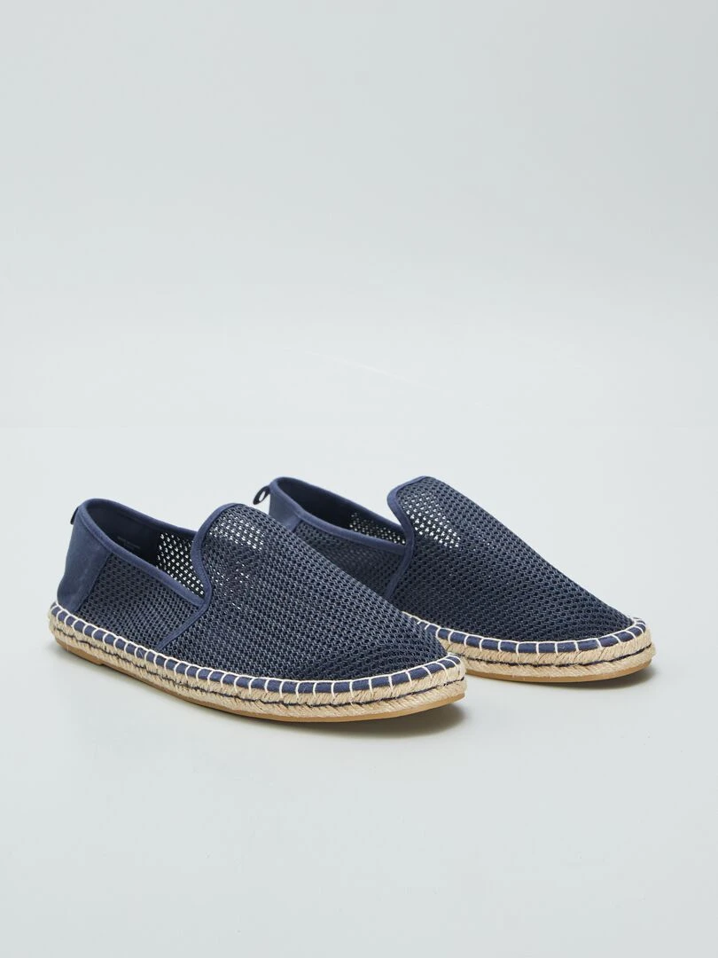 Espadrilles ajourées Bleu